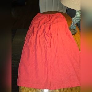Venus Linen Pants, Medium, Pretty Coral Color...Barely Worn!!
